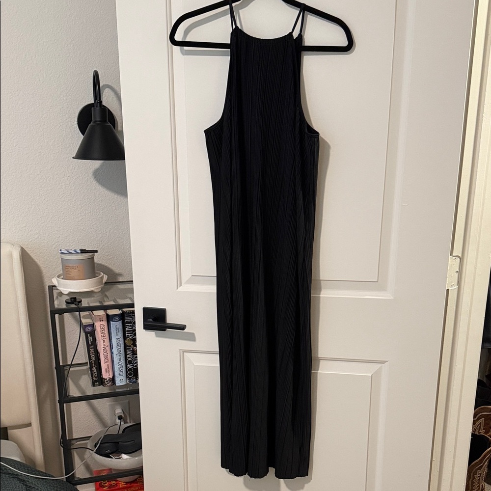 Black Halter Maxi Dress